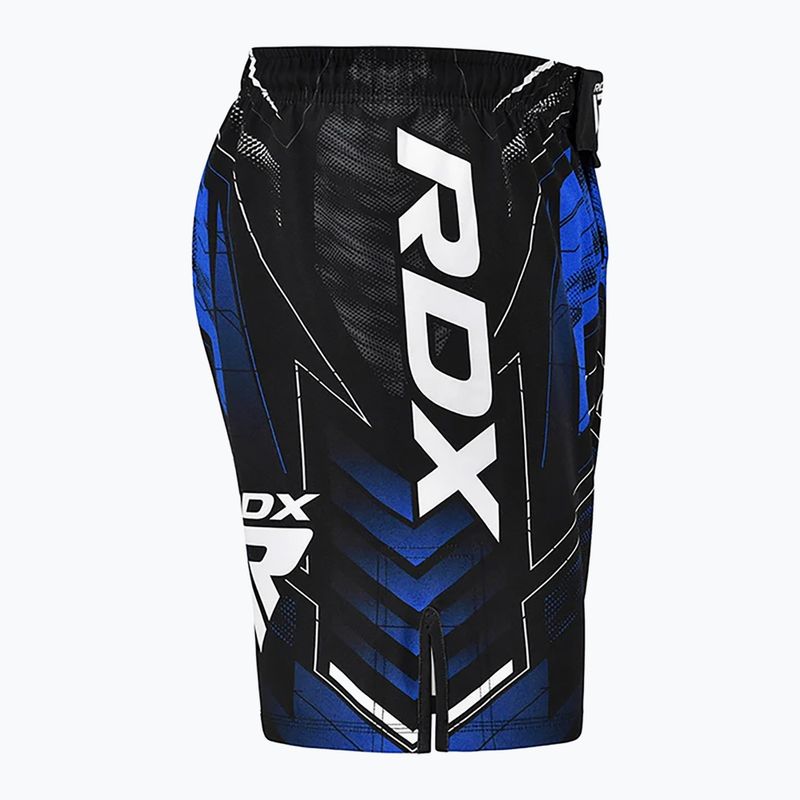 Pantaloni scurți de antrenament pentru bărbați RDX IMMAF Approved MMA Fight & Training blue 4