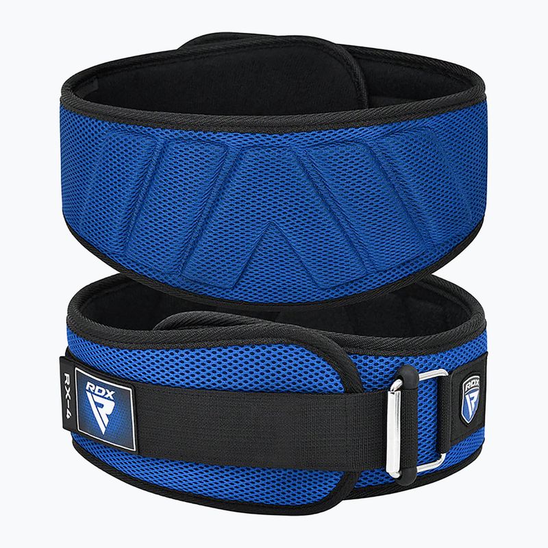 Centură pentru ridicarea greutăților RDX Rx4 Weightlifting Belt blue 2