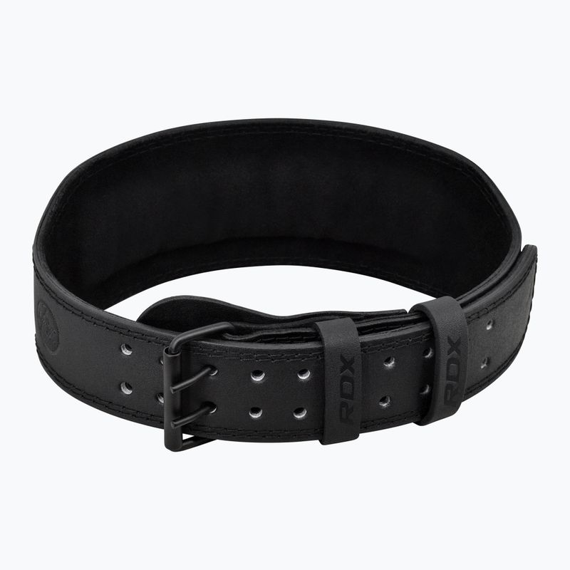 Centură pentru ridicarea greutăților RDX Belt 4" Leather black 2