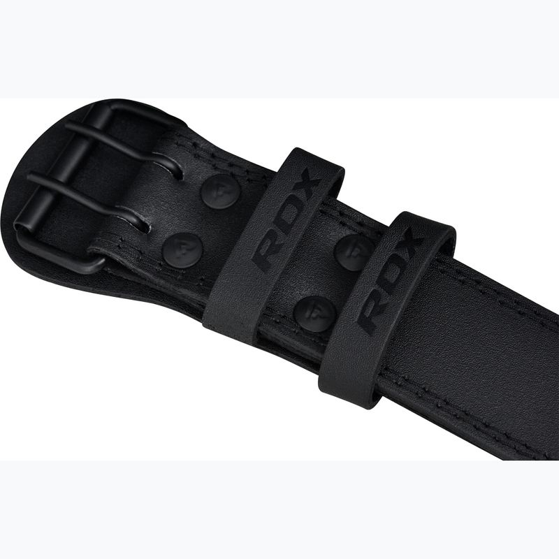 Centură pentru ridicarea greutăților RDX Belt 4" Leather black 5