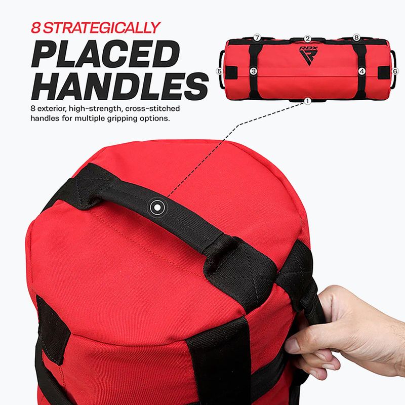 Sac de antrenament RDX Fitness Sand red 9