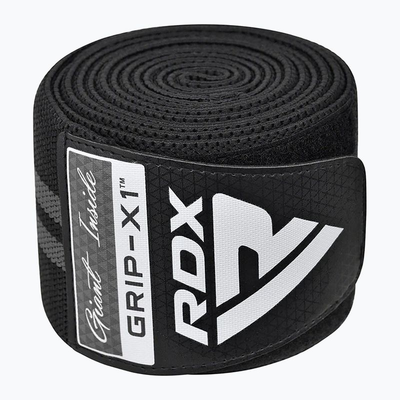 Apărători pentru genunchi RDX KR11 Gym Knee Wrap black/grey 3