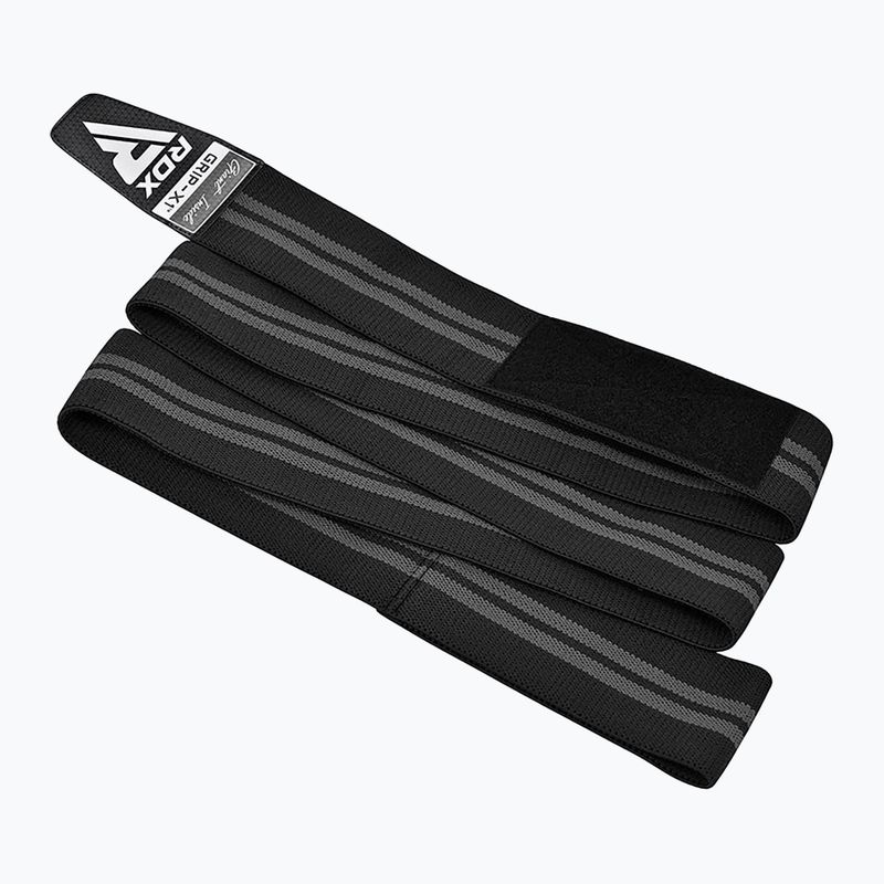 Apărători pentru genunchi RDX KR11 Gym Knee Wrap black/grey 5