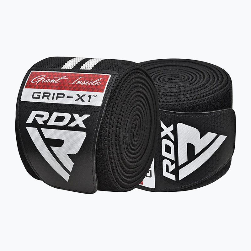 Apărători pentru genunchi RDX KR11 Gym Knee Wrap black/white 2