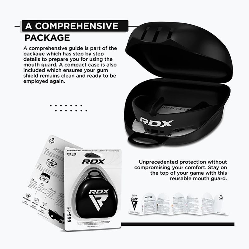 Protector maxilar RDX Mouth Guard black 4