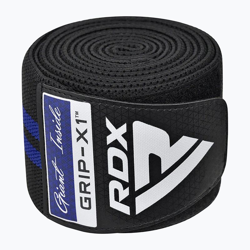 Apărători pentru genunchi RDX KR11 Gym Knee Wrap black/blue 3