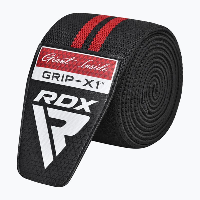 Apărători pentru genunchi RDX KR11 Gym Knee Wrap black/red 3