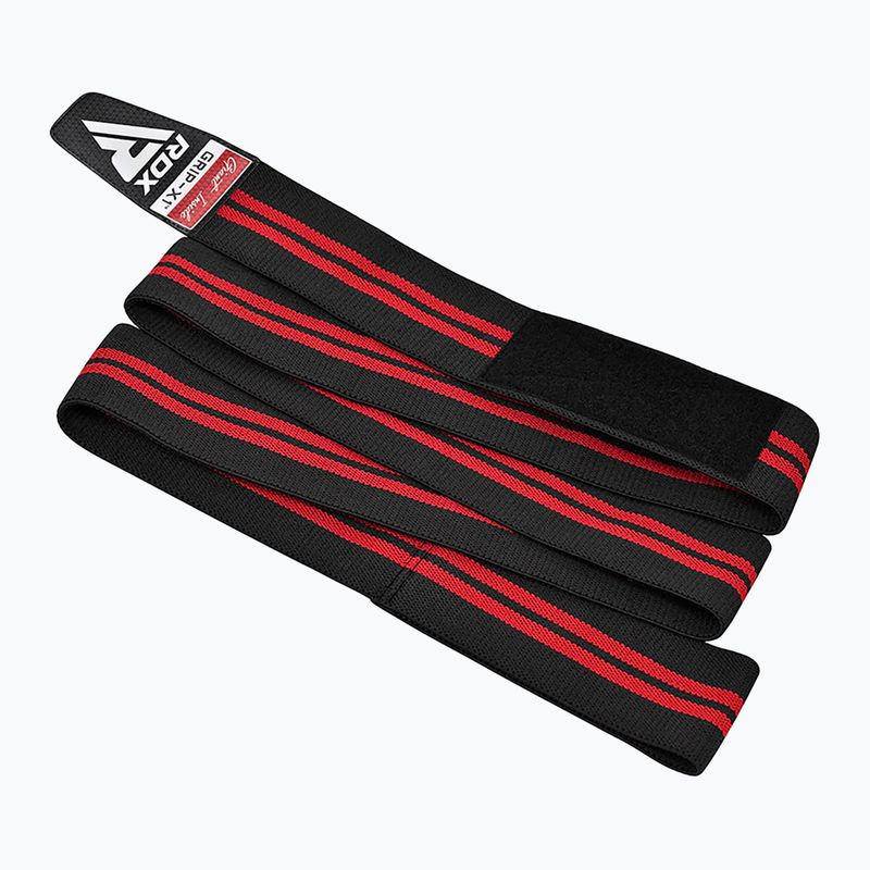 Apărători pentru genunchi RDX KR11 Gym Knee Wrap black/red 4