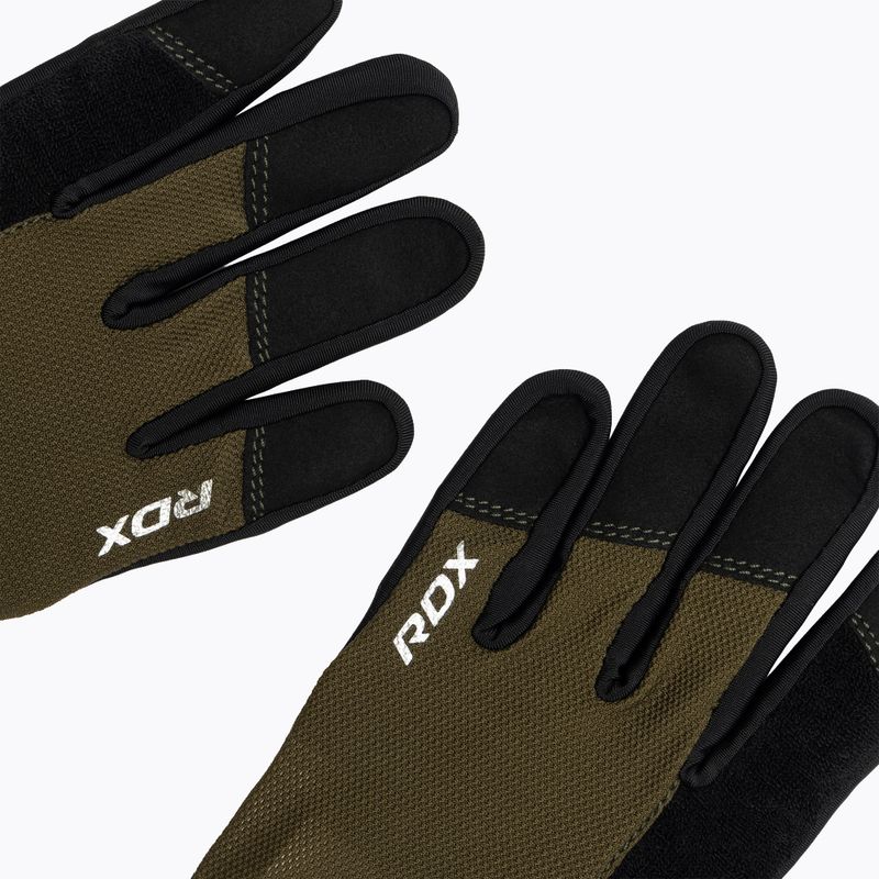 Mănuși de antrenament RDX W1F Full Finger army green 5