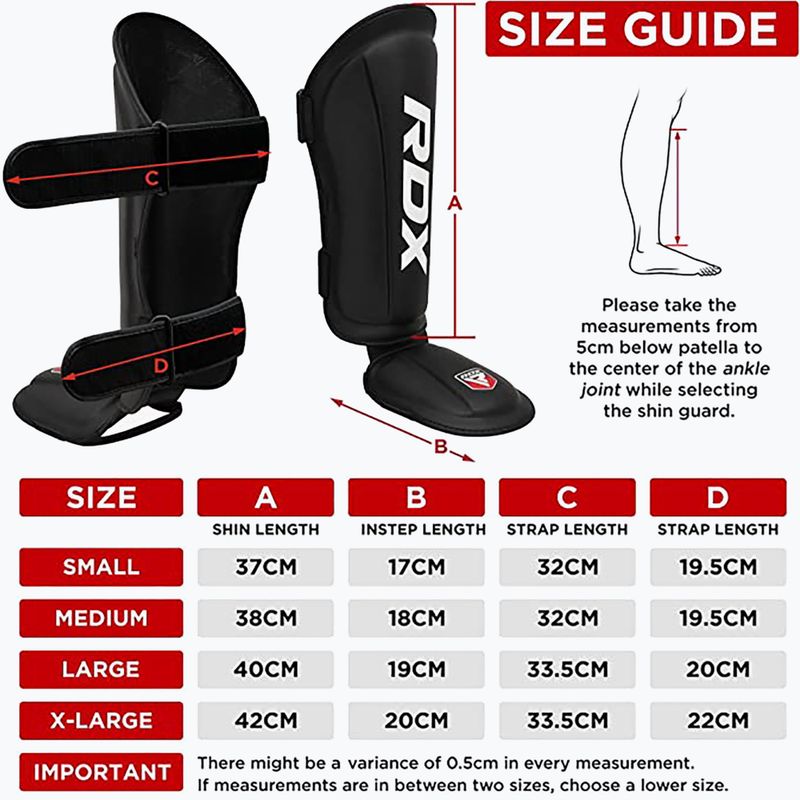 Apărători pentru tibie RDX T1 Shin Instep Guards blue/white 8