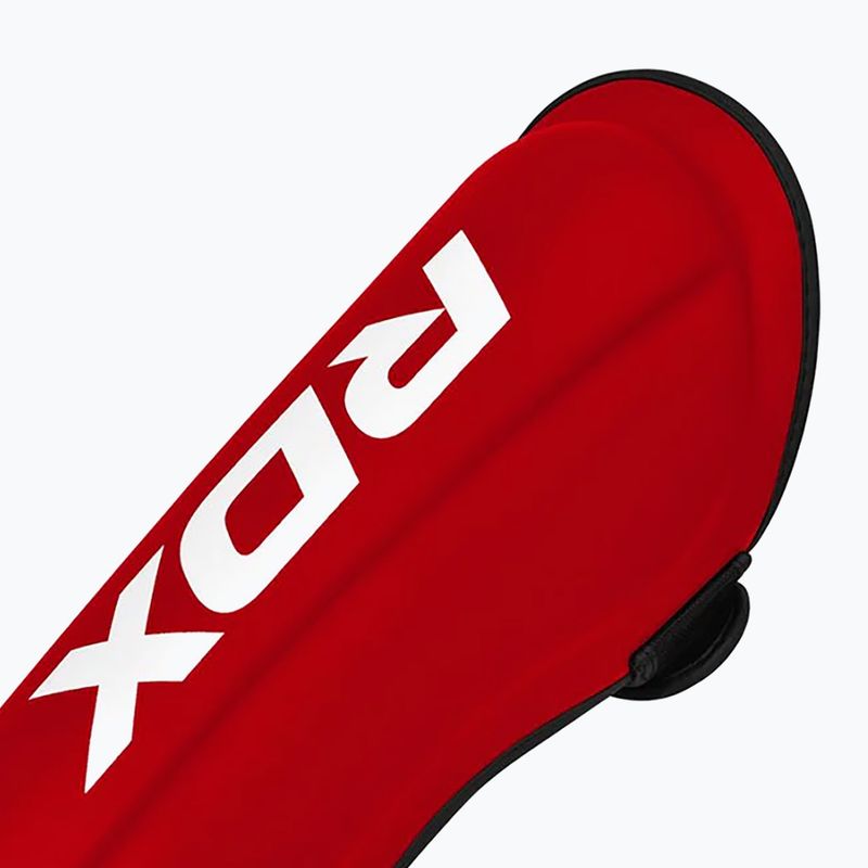 Apărători de tibii și picioare RDX T1 Shin Instep Molded King red/white 6