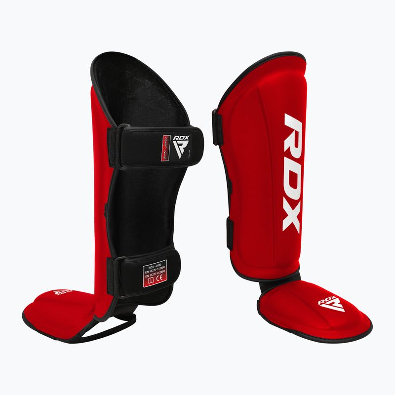 Apărători pentru tibie RDX T1 Shin Instep Guards red/white 2