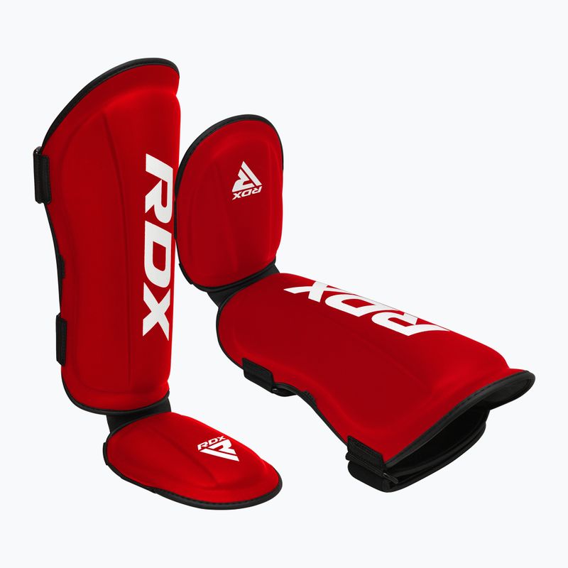 Apărători pentru tibie RDX T1 Shin Instep Guards red/white 3