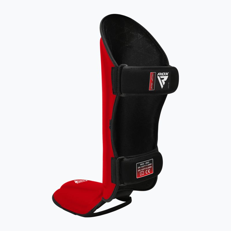 Apărători pentru tibie RDX T1 Shin Instep Guards red/white 4