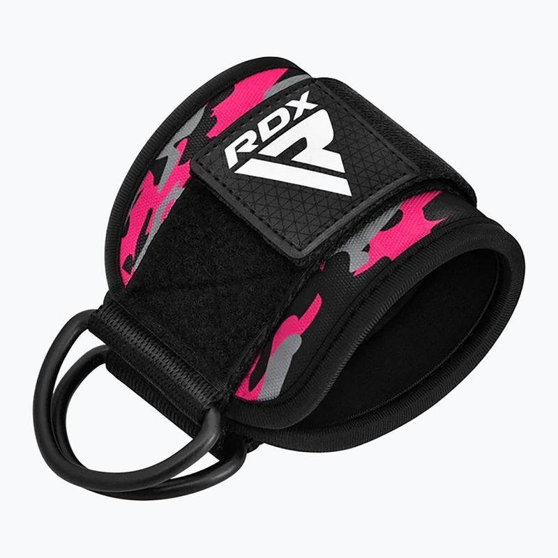 Curele cu cârlig pentru gleznă RDX A4 Ankle Straps For Gym Cable Machine pink 2