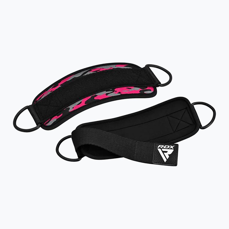 Curele cu cârlig pentru gleznă RDX A4 Ankle Straps For Gym Cable Machine pink 4