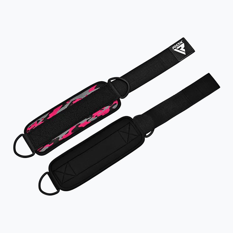 Curele cu cârlig pentru gleznă RDX A4 Ankle Straps For Gym Cable Machine pink 5