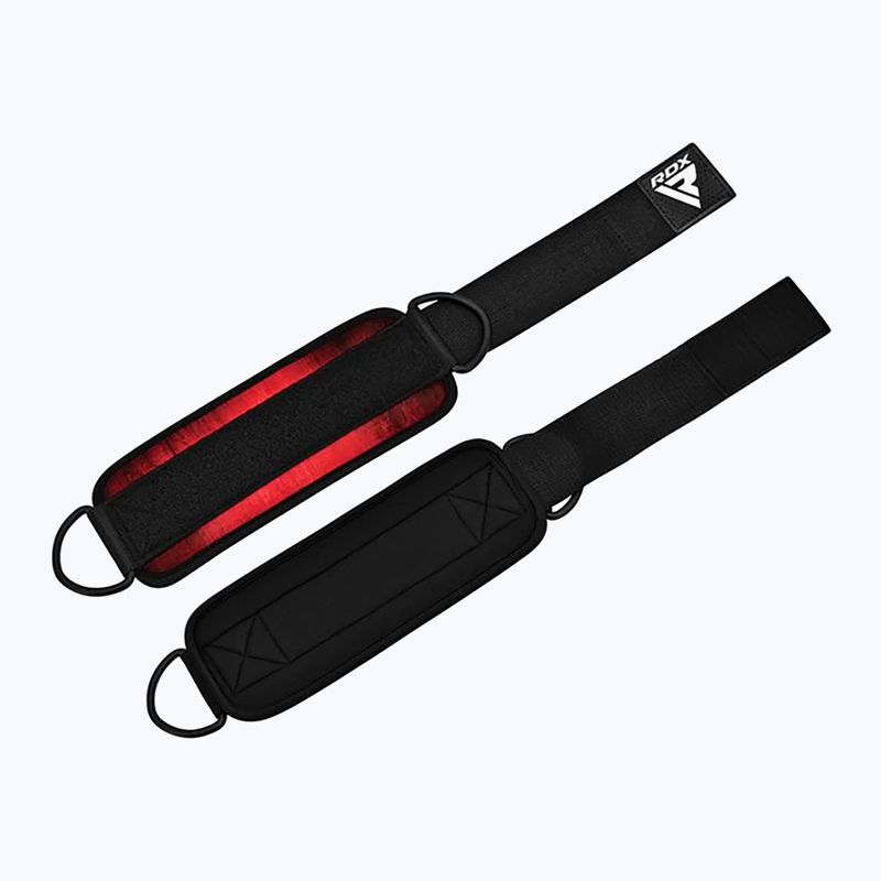 Curele cu cârlig pentru gleznă RDX A4 Ankle Straps For Gym Cable Machine red 4