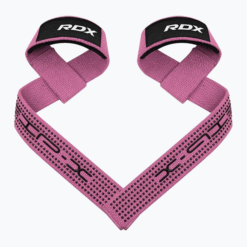 Curele pentru ridicat greutăți RDX S4 Weightlifting Wrist Straps pink 2