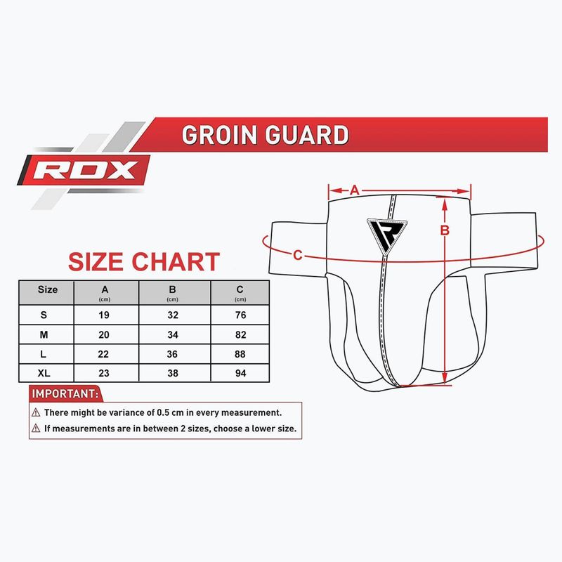 Apărătoare inghinală pentru bărbați RDX R1 Martial Arts Groin Guard white/black 5