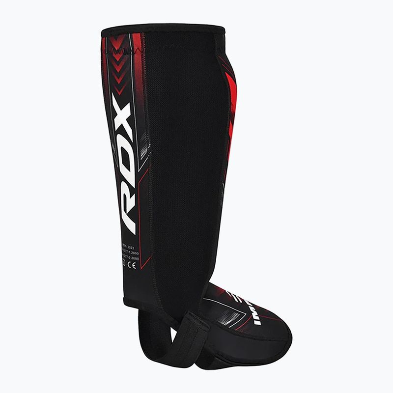 Apărătoare pentru tibii și picioareRDX IMMAF Approved Neoprene Shin Instep red 4