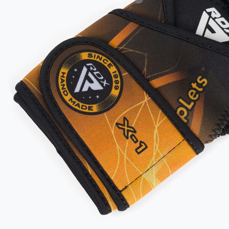 RDX Weight Lifting X1 Long Strap mănuși de antrenament negru / galben WGN-X1Y 4