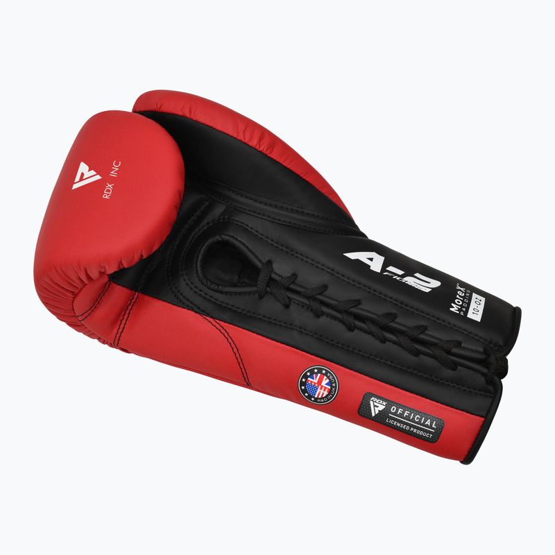 Mănuși de box RDX Apex Competition Fight Lace Up Boxing red 3