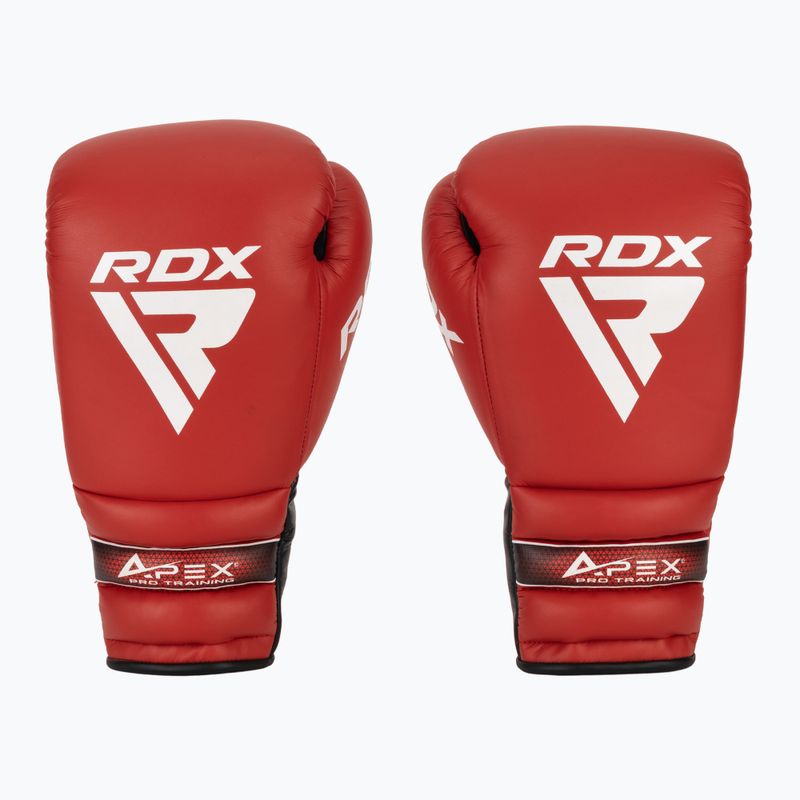 Mănuși de box RDX Apex Lace Up Training Sparring Boxing red 2