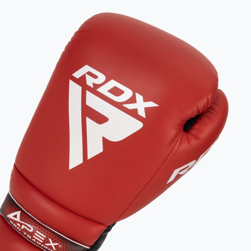 Mănuși de box RDX Apex Lace Up Training Sparring Boxing red 5