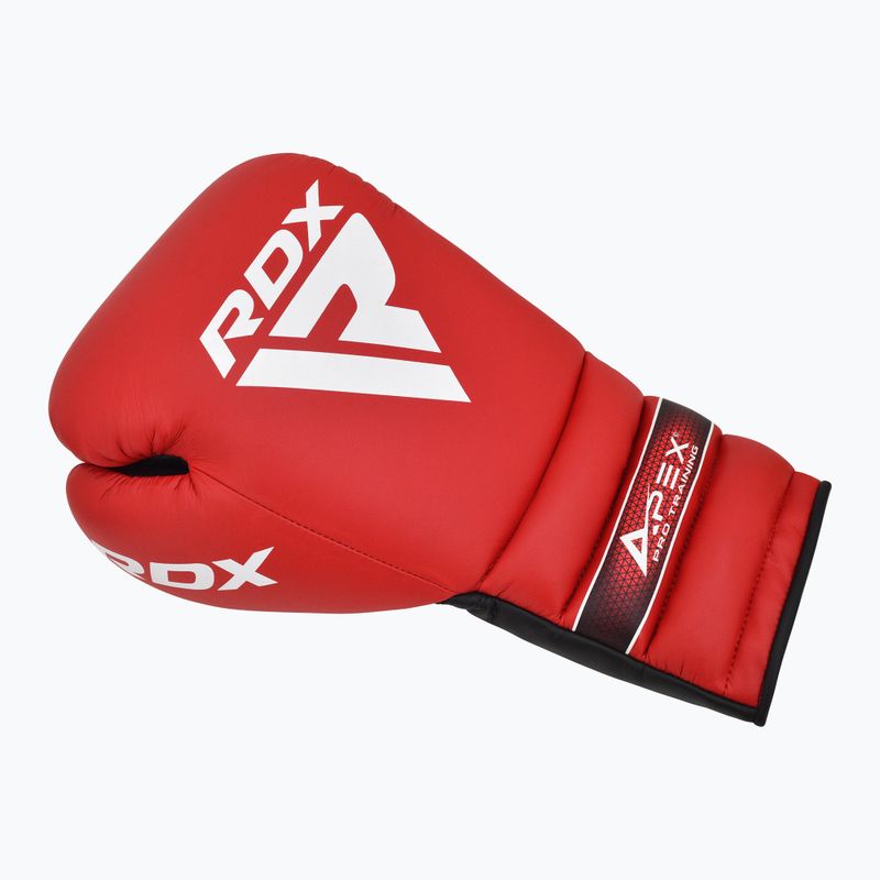 Mănuși de box RDX Apex Lace Up Training Sparring Boxing red 2