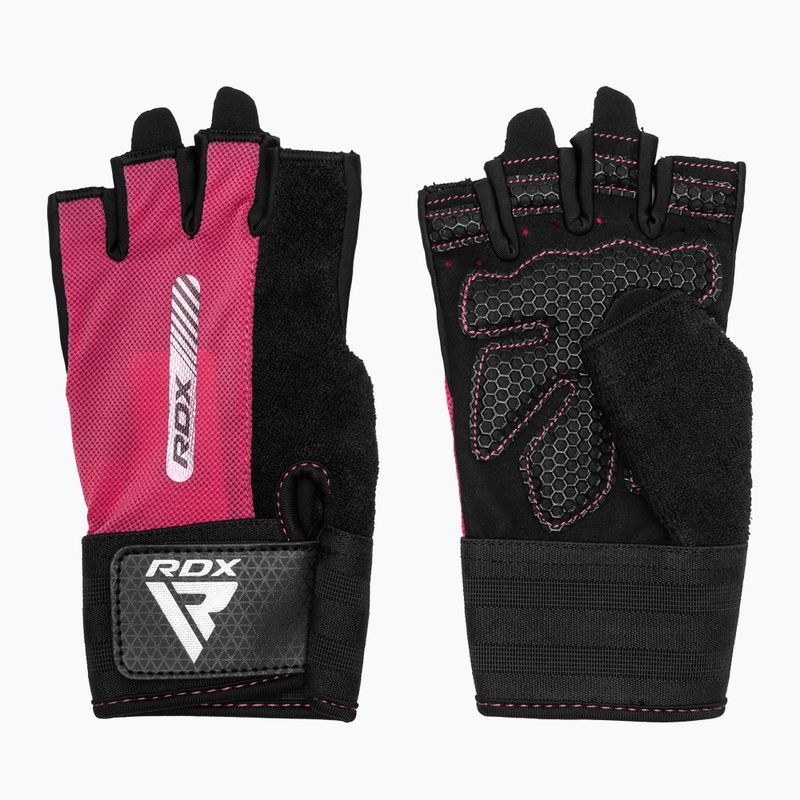 Mănuși de antrenament RDX Gym Workout W1 pink