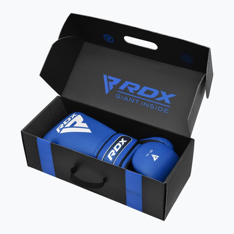 Mănuși de box RDX Apex Sparring Training Boxing Hook & Loop blue 8