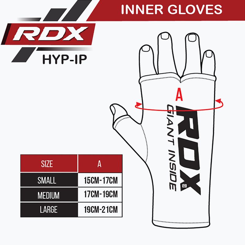 Mănuși RDX Hosiery Inner Strap Black HYP-IB 8