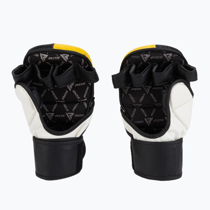 Mănuși de grappling RDX T6 negru/galben GGR-T6Y 2