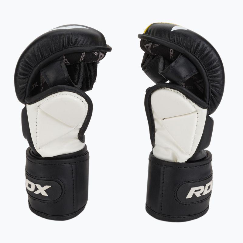 Mănuși de grappling RDX T6 negru/galben GGR-T6Y 4