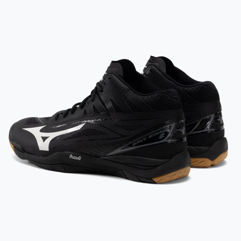 Încălțăminte de volei pentru bărbați Mizuno Wave Mirage 2 Mid, negru, X1GA176099 3