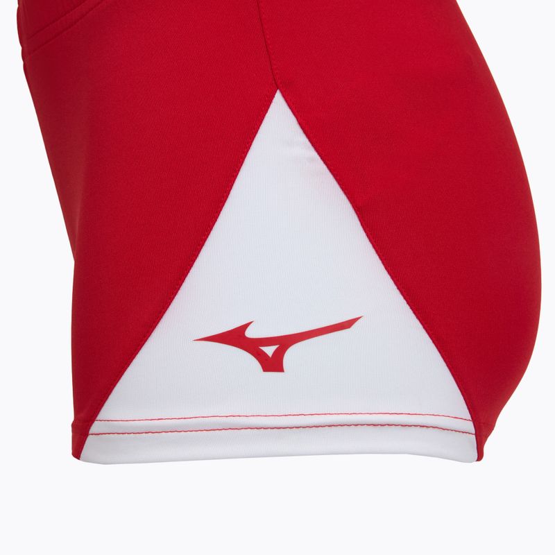 Pantaloni scurți de antrenament pentru femei Mizuno Myou red/white 4