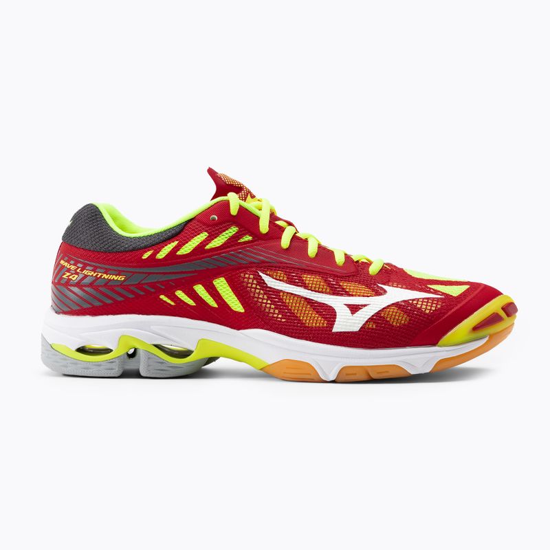 Încălțăminte de volei pentru bărbați Mizuno Wave Lightning Z4, roșu, V1GA180001 2