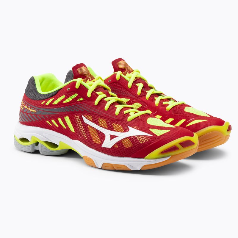 Încălțăminte de volei pentru bărbați Mizuno Wave Lightning Z4, roșu, V1GA180001 5