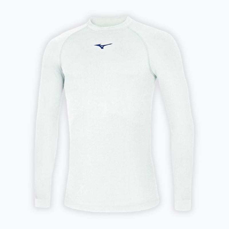 Longsleeve de alergare pentru bărbați Mizuno Uni Core white/ navy