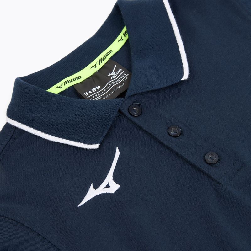 Tricou pentru copii Mizuno Polo navy/white 3