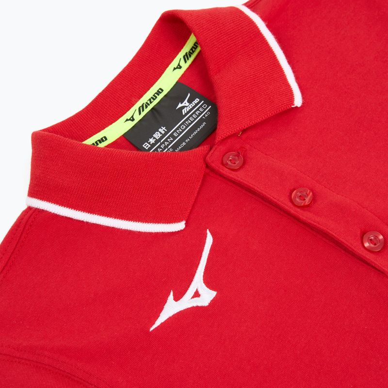 Tricou pentru copii Mizuno Polo red/white 3