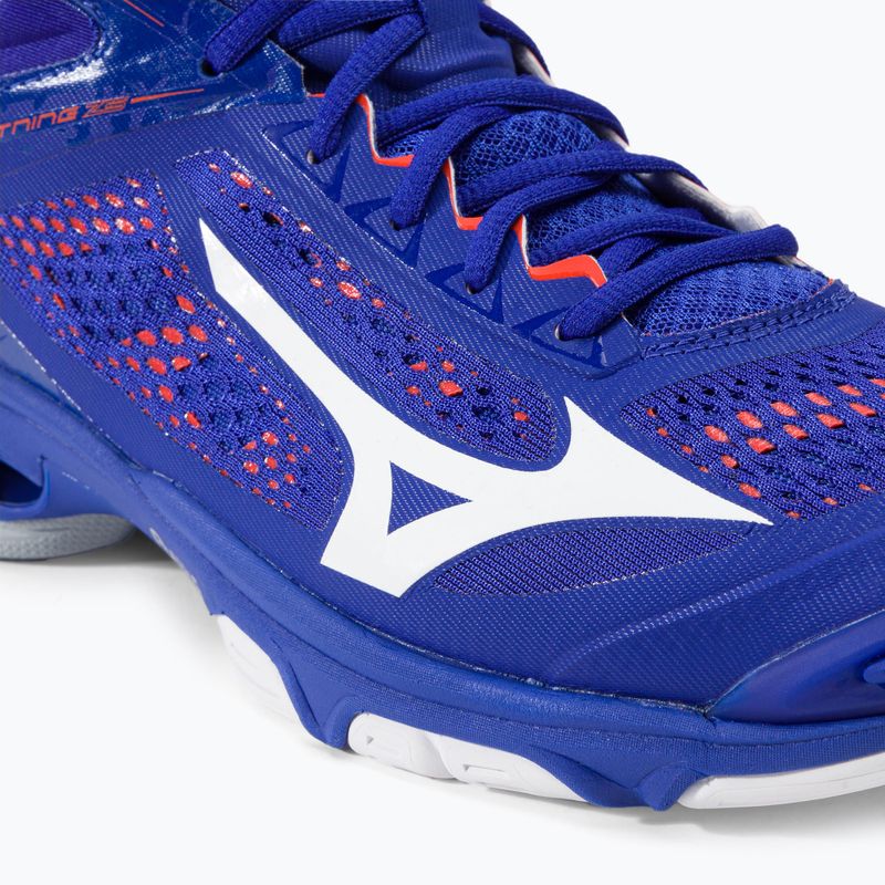 Încălțăminte de volei pentru bărbați Mizuno Wave Lightning Z5 Mid, albastru, V1GA190500 7