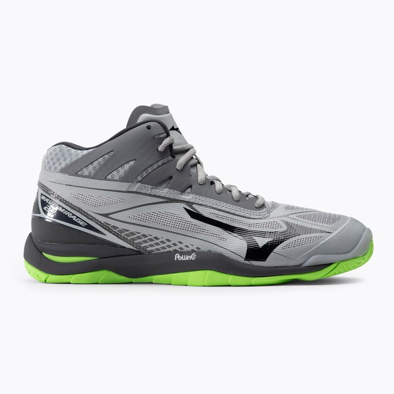 Încălțăminte de volei pentru bărbați Mizuno Wave Mirage 2.1 Mid, verde, X1GA187037 2
