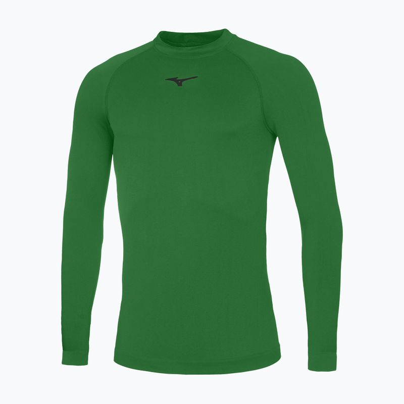 Longsleeve de alergare pentru bărbați Mizuno Core Underwear green/black