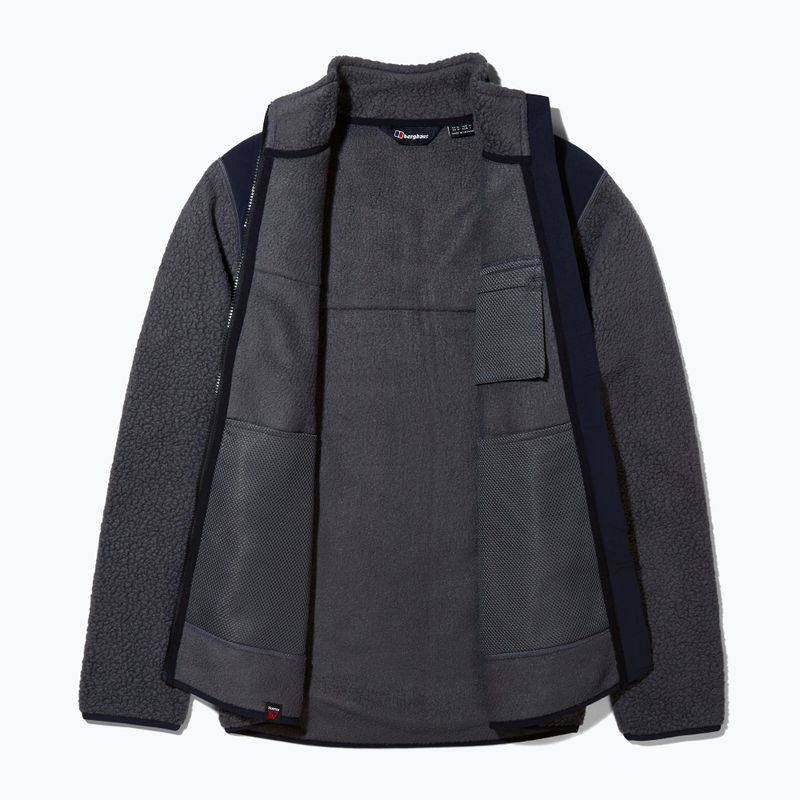 Bluză polar pentru bărbați Berghaus Syker AM grey pinstripe/jet black 8