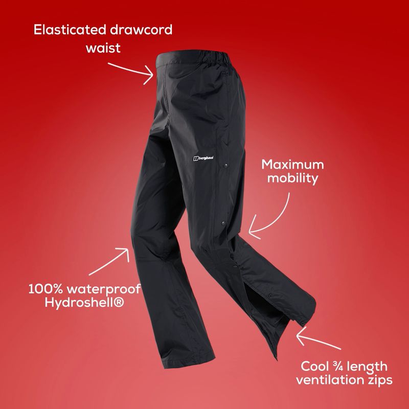 Pantaloni de ploaie pentru femei Berghaus Deluge 2.0 black 21