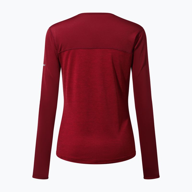 Longsleeve de antrenament pentru femei Berghaus Voyager Tech Tee Basecrew syrah/red dahlia 10