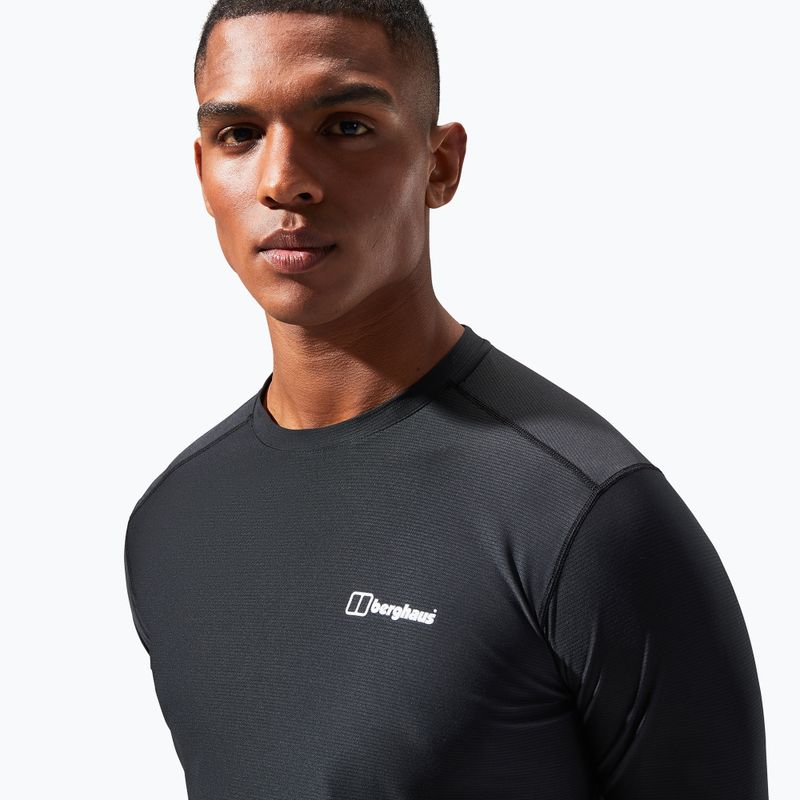 Bărbați Berghaus 24/7 Basecrew cu mânecă lungă negru/negru pentru bărbați 5