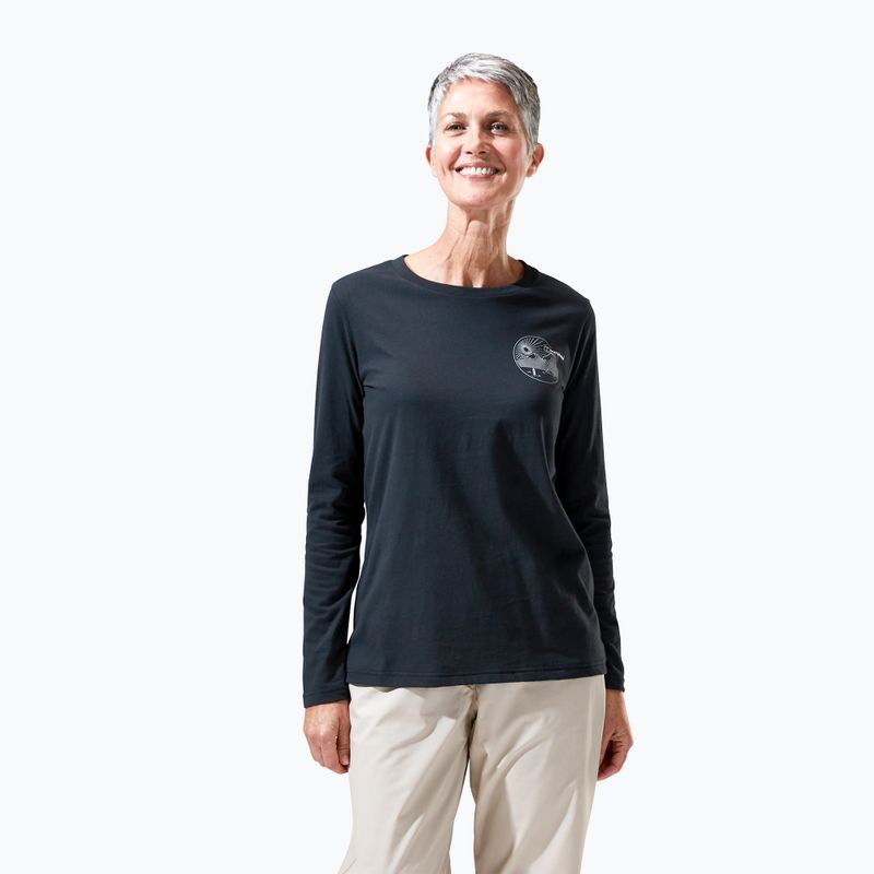 Longsleeve pentru femei Berghaus Linear Landscape black/black